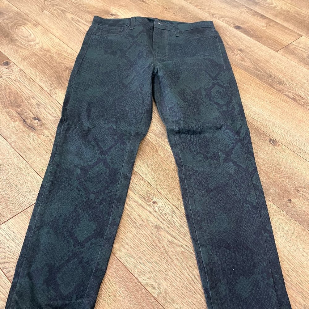 7 for all mankind, 29, green snakeskin
